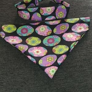 Dog bandana  and matching headband for you